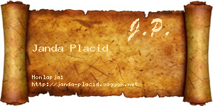 Janda Placid névjegykártya
